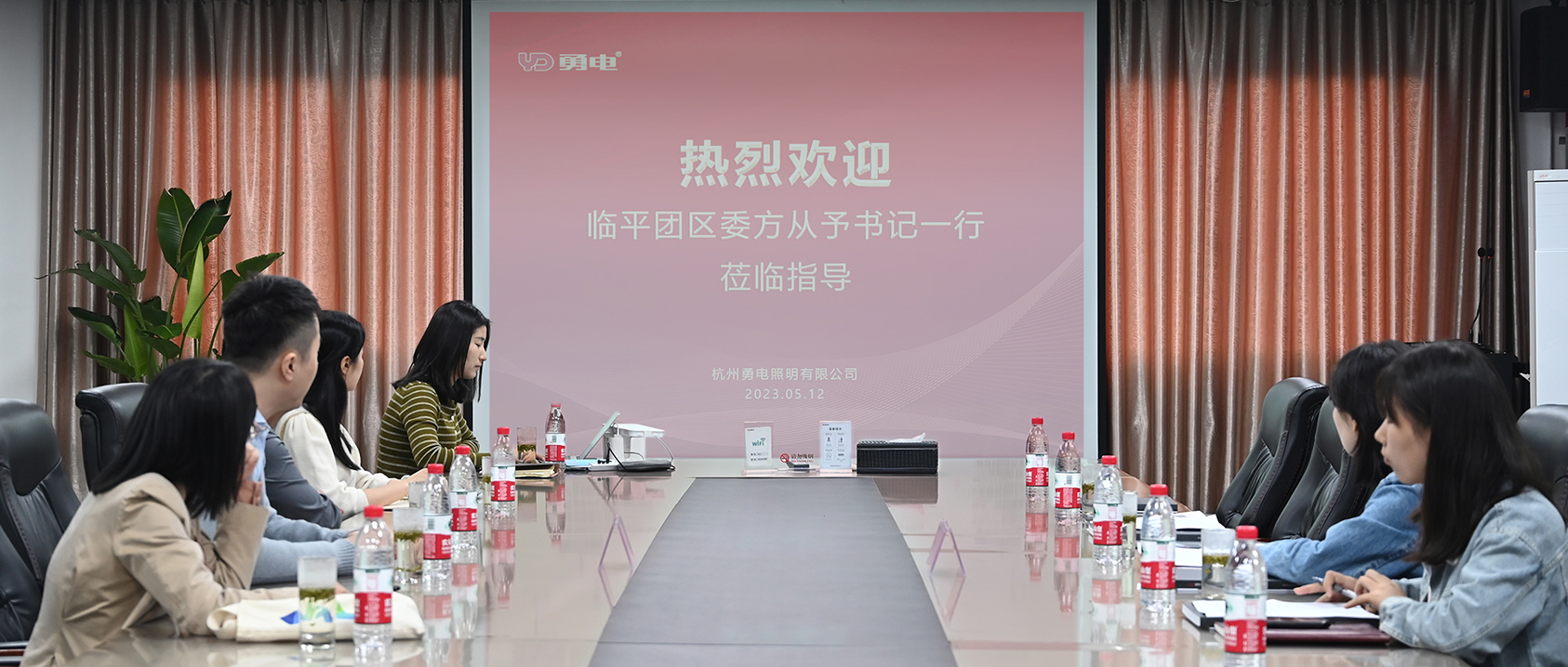 临平团区委书记方从予一行莅临勇电调研效劳
