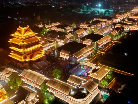 山东莒国古城文旅夜游灯光，，，，，百万余人共赏千年雅韵
